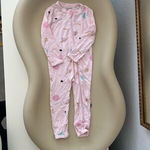 Kyte Baby Zippered Romper Sakura Space
